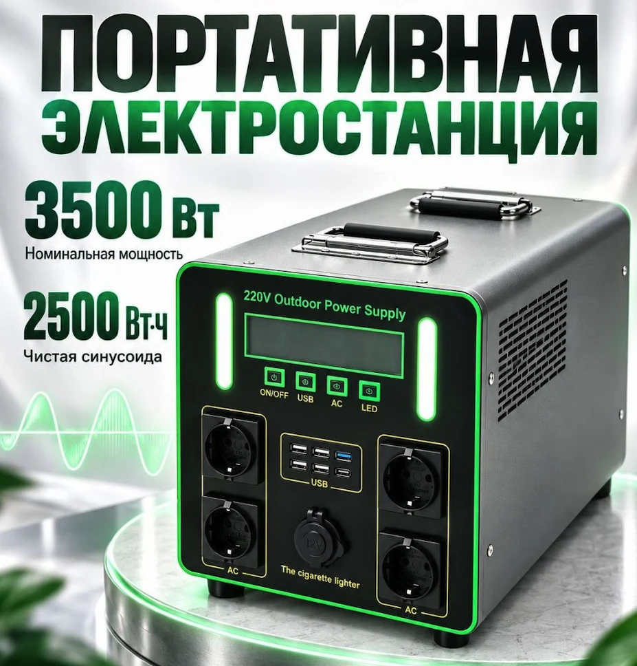 3500 Вт / 2500 Вт·ч